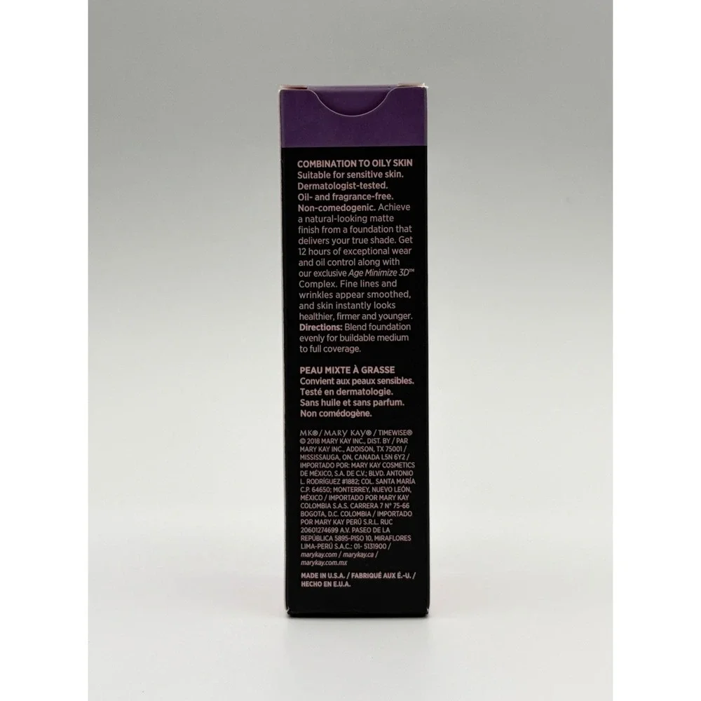 Mary Kay TimeWise Matte 3D Foundation Combination To Oily Skin Beige C 170 New